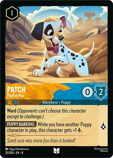 Image for Patch - Playful Pup (25/204) (Reign of Jafar) - Disney Lorcana
