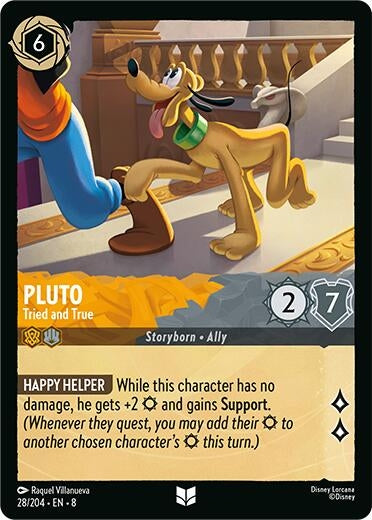 Image for Pluto - Tried and True (28/204) (Reign of Jafar) - Disney Lorcana