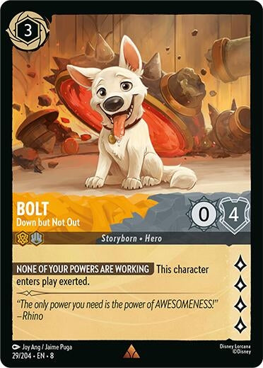 Image for Bolt - Down but Not Out (29/204) (Reign of Jafar) - Disney Lorcana
