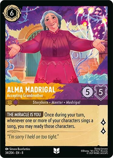 Image for Alma Madrigal - Accepting Grandmother (34/204) (Reign of Jafar) - Disney Lorcana