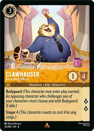 Image for Clawhauser - Front Desk Officer (35/204) (Reign of Jafar) - Disney Lorcana