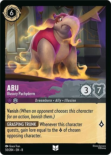Image for Abu - Illusory Pachyderm (50/204) (Reign of Jafar) - Disney Lorcana