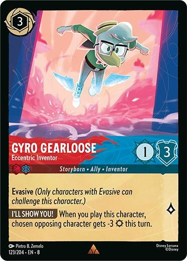 Image for Gyro Gearloose - Eccentric Inventor (123/204) (Reign of Jafar) - Disney Lorcana