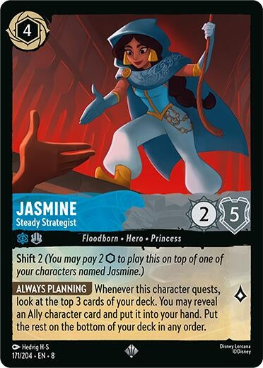 Image for Jasmine - Steady Strategist (171/204) (Reign of Jafar) - Disney Lorcana
