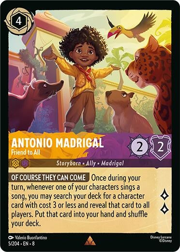 Image for Antonio Madrigal - Friend to All (5/204) (Reign of Jafar) - Disney Lorcana