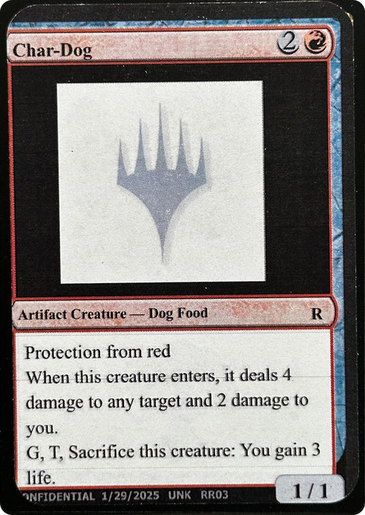 Image for Char-Dog (Un-Known Event Playtest Cards) - Magic: The Gathering