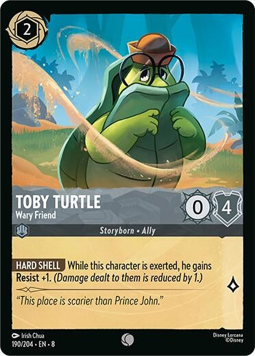 Image for Toby Turtle - Wary Friend (190/204) (Reign of Jafar) - Disney Lorcana