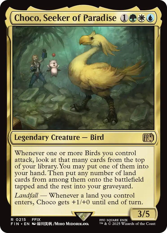 Image for Choco, Seeker of Paradise (215) (FINAL FANTASY) - Magic: The Gathering