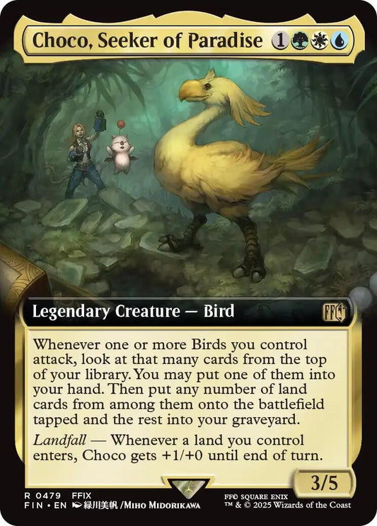 Image for Choco, Seeker of Paradise (Extended Art) (479) (FINAL FANTASY) - Magic: The Gathering