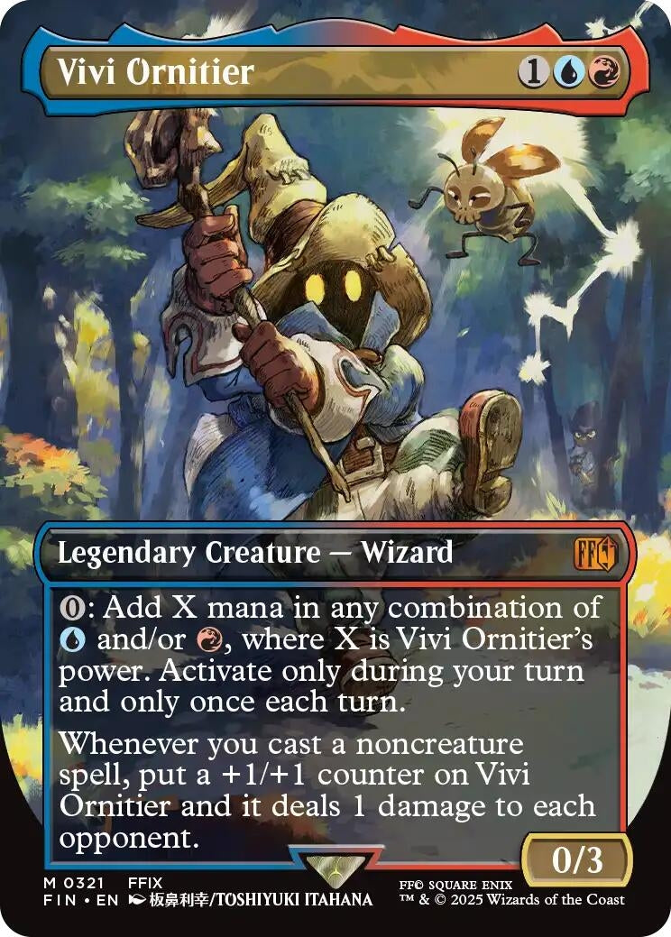 Image for Vivi Ornitier (Borderless) (321) (FINAL FANTASY) - Magic: The Gathering