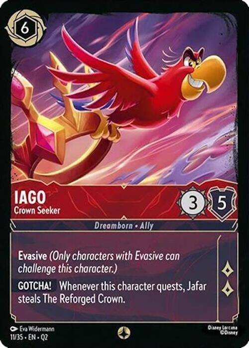 Image for Iago - Crown Seeker (11/35) (Illumineer's Quest: Palace Heist) - Disney Lorcana