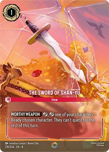Image for The Sword of Shan Yu (Enchanted) (219/204) (Reign of Jafar) - Disney Lorcana
