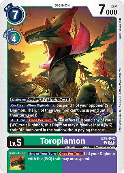 Image for Toropiamon (EX9-042 C) (Versus Monsters) - Digimon Card Game