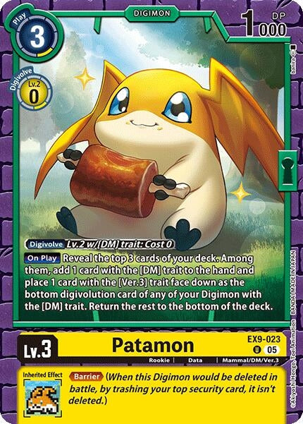 Image for Patamon (EX9-023 U) (Versus Monsters) - Digimon Card Game