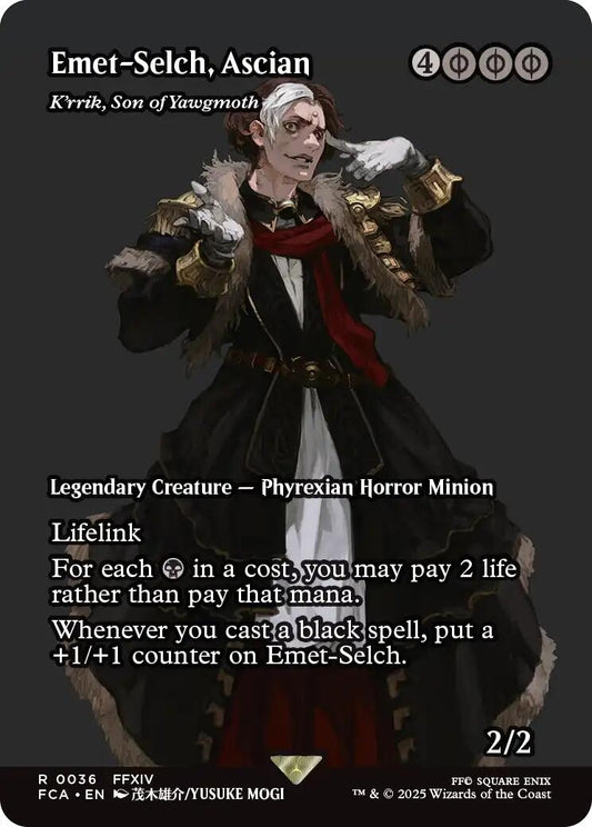 Image for Emet-Selch, Ascian - K'rrik, Son of Yawgmoth (Showcase) (36) (FINAL FANTASY: Through the Ages) - Magic: The Gathering