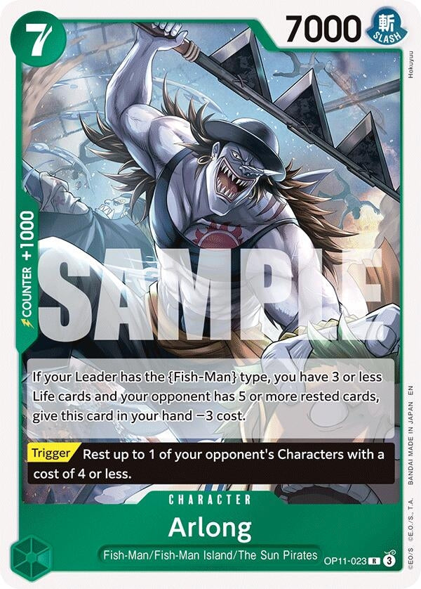 Image for Arlong (OP11-023) (A Fist of Divine Speed) - One Piece Card Game