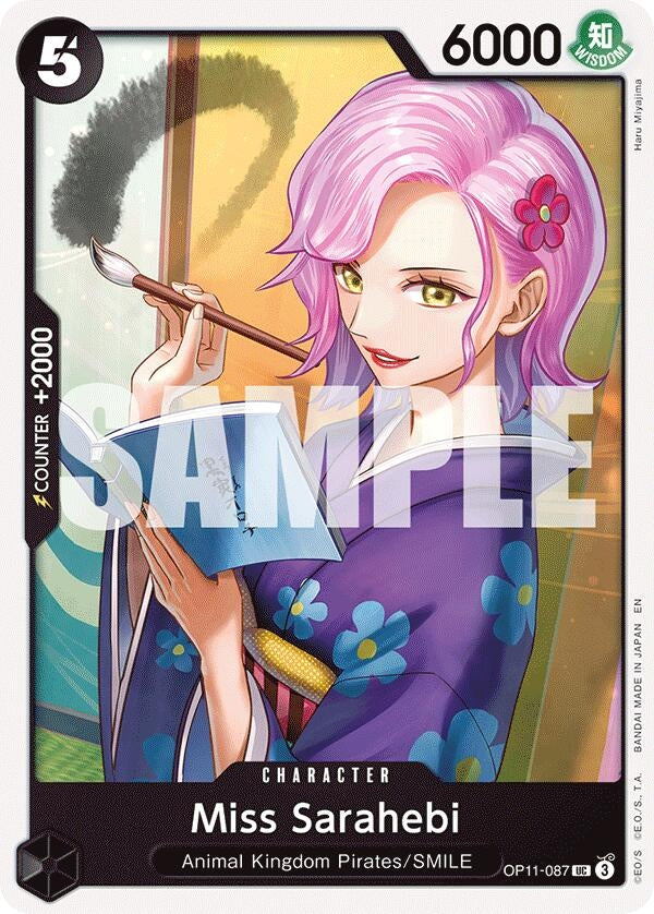 Image for Miss Sarahebi (OP11-087) (A Fist of Divine Speed) - One Piece Card Game
