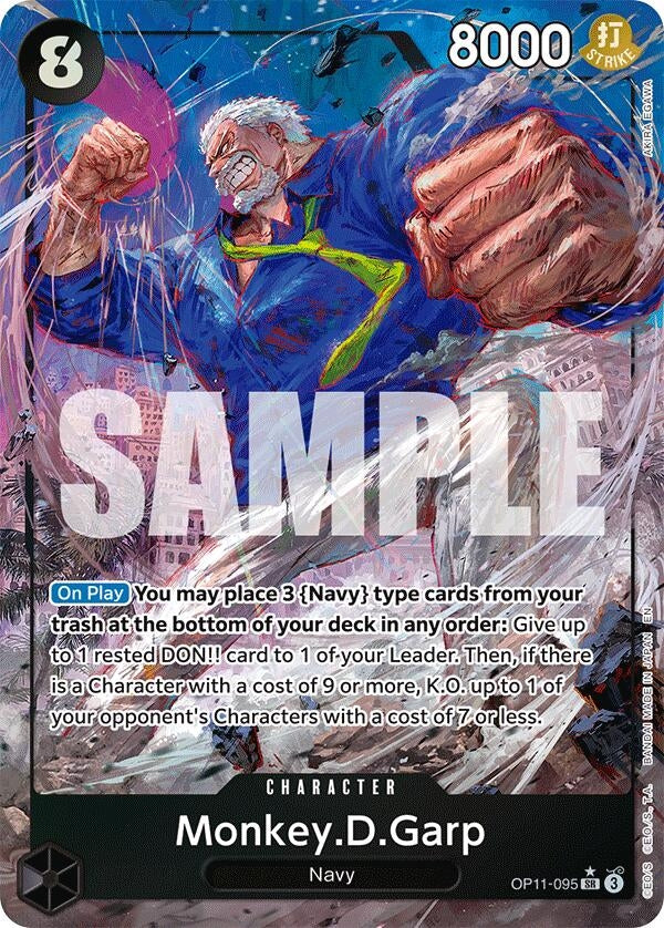 Image for Monkey.D.Garp (Alternate Art) (OP11-095) (A Fist of Divine Speed) - One Piece Card Game