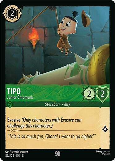 Image for Tipo - Junior Chipmunk (89/204) (Reign of Jafar) - Disney Lorcana