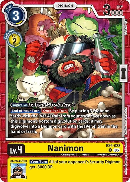 Image for Nanimon (EX9-028 U) (Versus Monsters) - Digimon Card Game