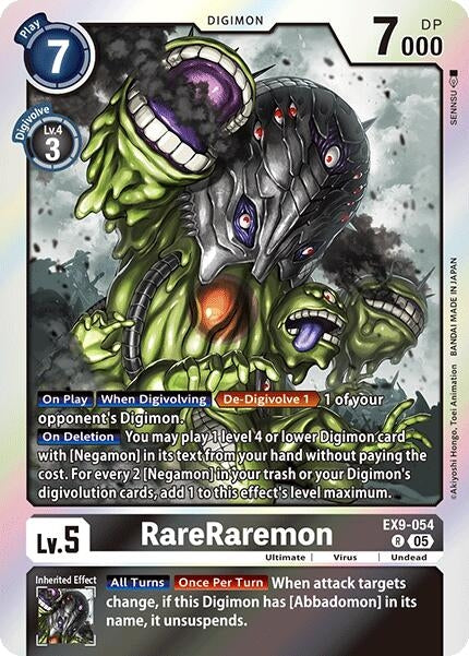Image for RareRaremon (EX9-054 R) (Versus Monsters) - Digimon Card Game