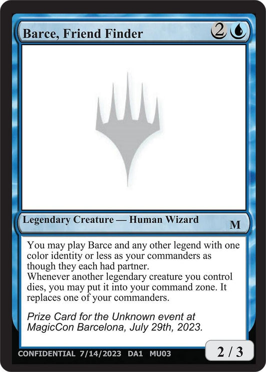 Image for Barce, Friend Finder (Un-Known Event Playtest Cards) - Magic: The Gathering