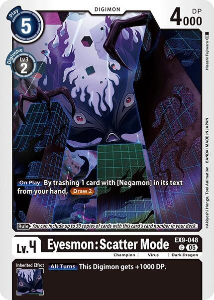 Image for Eyesmon: Scatter Mode (EX9-048 C) (Versus Monsters) - Digimon Card Game
