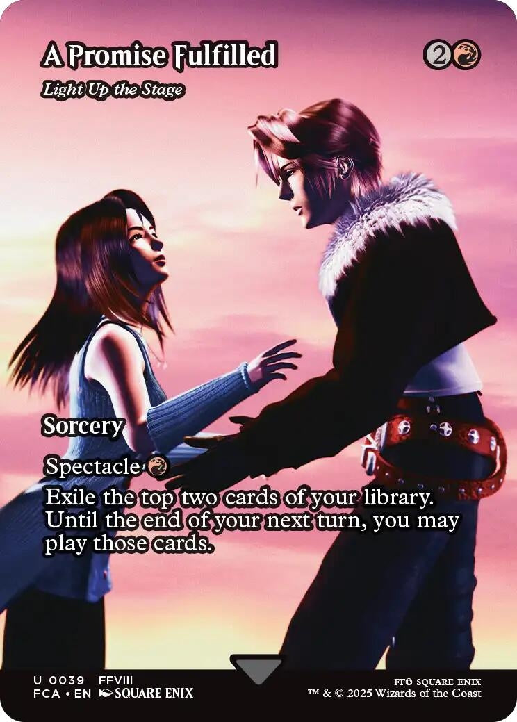 Image for A Promise Fulfilled - Light Up the Stage (Showcase) (39) (FINAL FANTASY: Through the Ages) - Magic: The Gathering