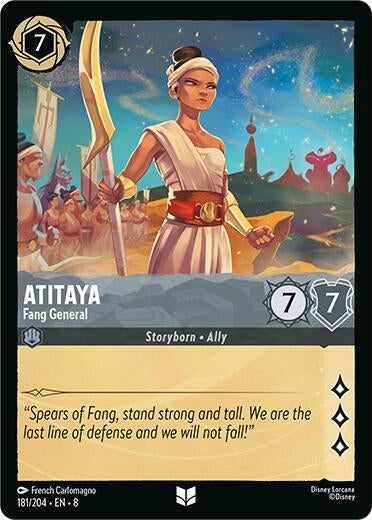 Image for Atitaya - Fang General (181/204) (Reign of Jafar) - Disney Lorcana