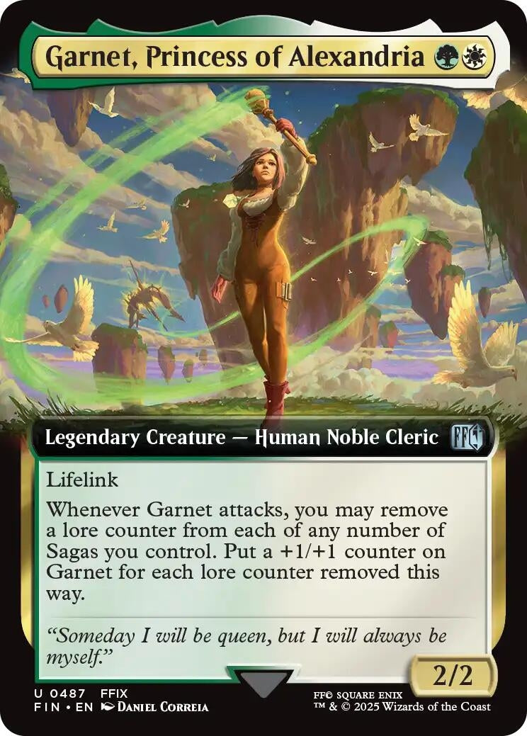 Image for Garnet, Princess of Alexandria (Extended Art) (487) (FINAL FANTASY) - Magic: The Gathering
