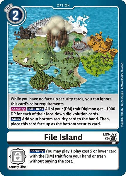 Image for File Island (EX9-072 U) (Versus Monsters) - Digimon Card Game