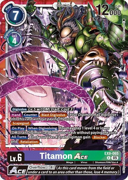 Image for Titamon ACE (EX9-065 R) (Versus Monsters) - Digimon Card Game