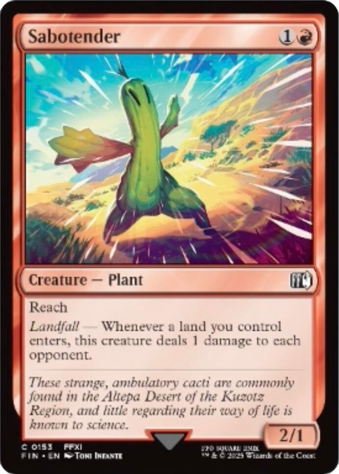 Image for Sabotender (153) (FINAL FANTASY) - Magic: The Gathering