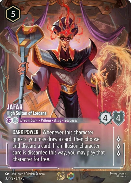 Image for Jafar - High Sultan of Lorcana (Store Championship) (33/P2) (Disney Lorcana Promo Cards) - Disney Lorcana