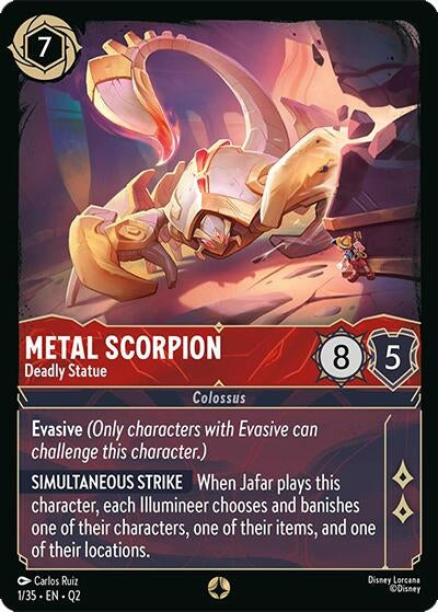 Image for Metal Scorpion - Deadly Statue (1/35) (Illumineer's Quest: Palace Heist) - Disney Lorcana