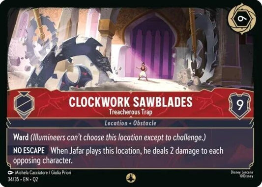 Image for Clockwork Sawblades - Treacherous Trap (34/35) (Illumineer's Quest: Palace Heist) - Disney Lorcana