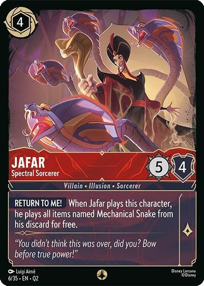 Image for Jafar - Spectral Sorcerer (6/35) (Illumineer's Quest: Palace Heist) - Disney Lorcana