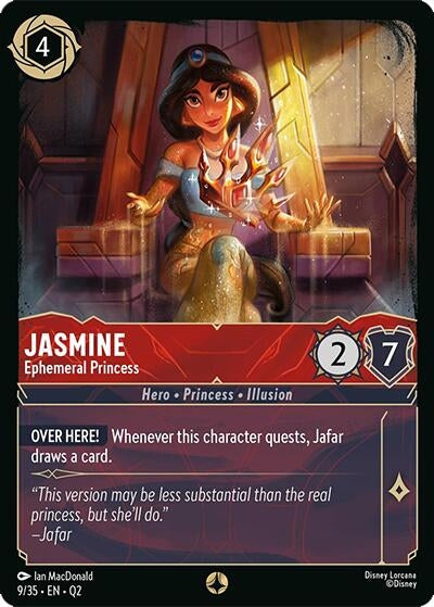 Image for Jasmine - Ephemeral Princess (9/35) (Illumineer's Quest: Palace Heist) - Disney Lorcana