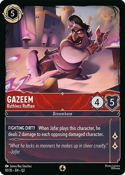 Image for Gazeem - Ruthless Ruffian (10/35) (Illumineer's Quest: Palace Heist) - Disney Lorcana