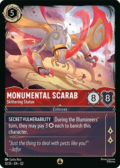 Image for Monumental Scarab - Skittering Statue (12/35) (Illumineer's Quest: Palace Heist) - Disney Lorcana