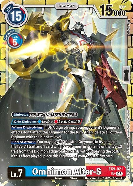 Image for Omnimon Alter-S (EX9-021 SR) (Versus Monsters) - Digimon Card Game