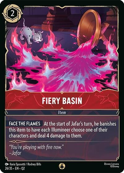Image for Fiery Basin (26/35) (Illumineer's Quest: Palace Heist) - Disney Lorcana