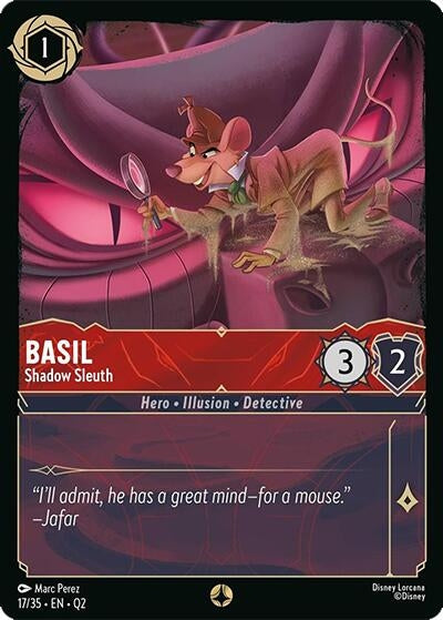 Image for Basil - Shadow Sleuth (17/35) (Illumineer's Quest: Palace Heist) - Disney Lorcana