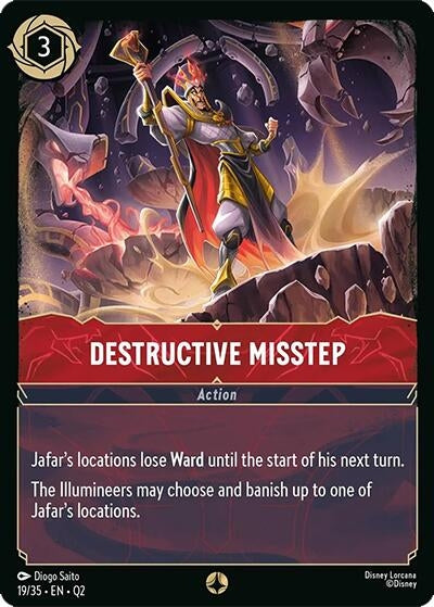 Image for Destructive Misstep (19/35) (Illumineer's Quest: Palace Heist) - Disney Lorcana