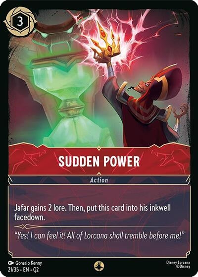 Image for Sudden Power (21/35) (Illumineer's Quest: Palace Heist) - Disney Lorcana