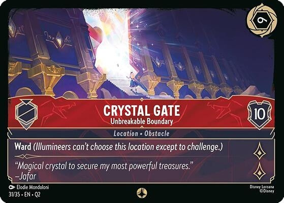 Image for Crystal Gate - Unbreakable Boundary (31/35) (Illumineer's Quest: Palace Heist) - Disney Lorcana