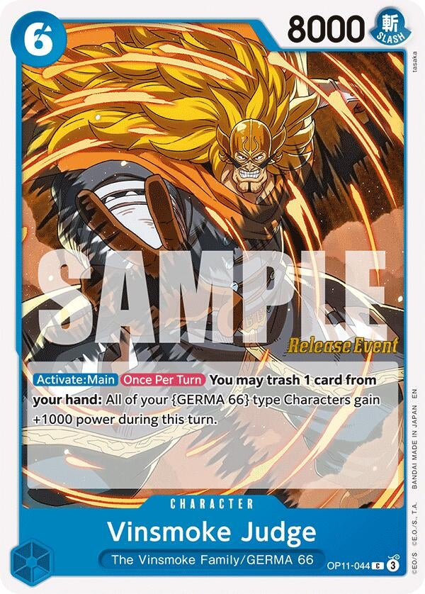 Image for Vinsmoke Judge (OP11-044) (A Fist of Divine Speed Release Event Cards) - One Piece Card Game