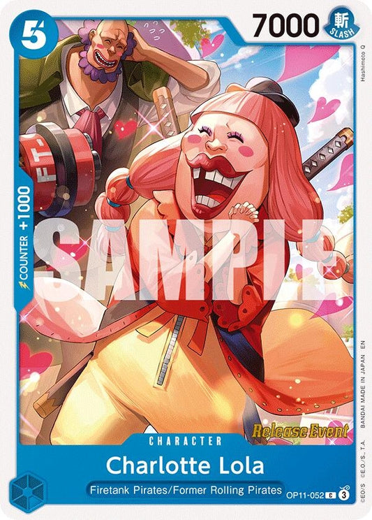 Image for Charlotte Lola (OP11-052) (A Fist of Divine Speed Release Event Cards) - One Piece Card Game