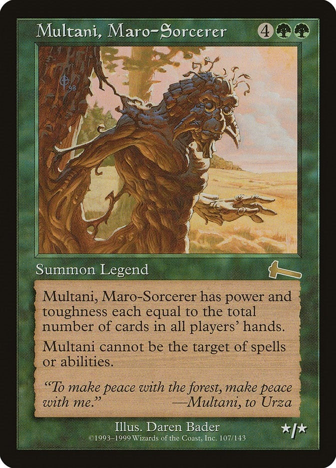 Image for Multani, Maro-Sorcerer (107) (Urza's Legacy) - Magic: The Gathering