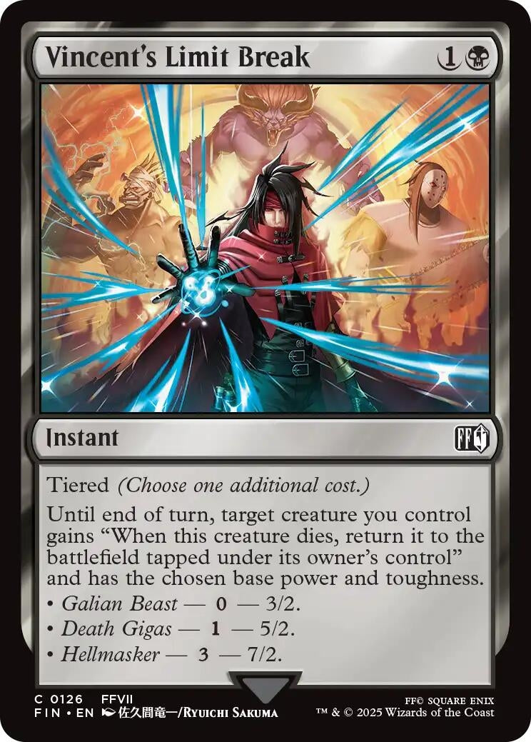 Image for Vincent's Limit Break (126) (FINAL FANTASY) - Magic: The Gathering